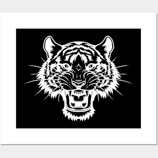 Tiger head Posters and Art